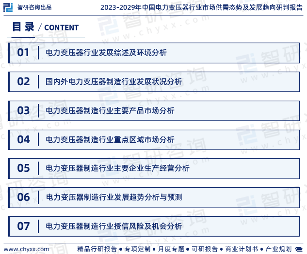 最新！智研咨询重磅发布《2023版中国电力变压器行业市场研究报告亿博电竞 亿博官网(图2)